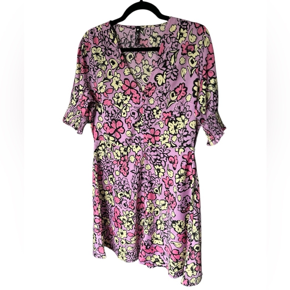 ASOS / Influence mini tea dress in bold floral print